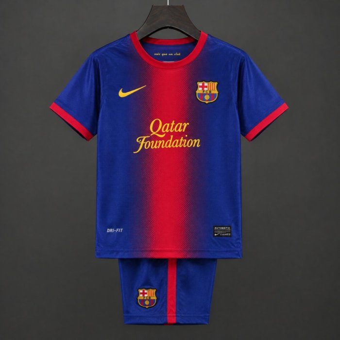 Retro Kids 12/13 FC Barcelona Home Jersey