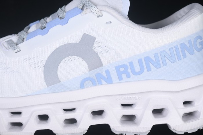 On Cloudmonster 3 Comfort Anti-Slip Wear-Resistant Cushioned Running Shoes - 3WG10030664 White Frost
