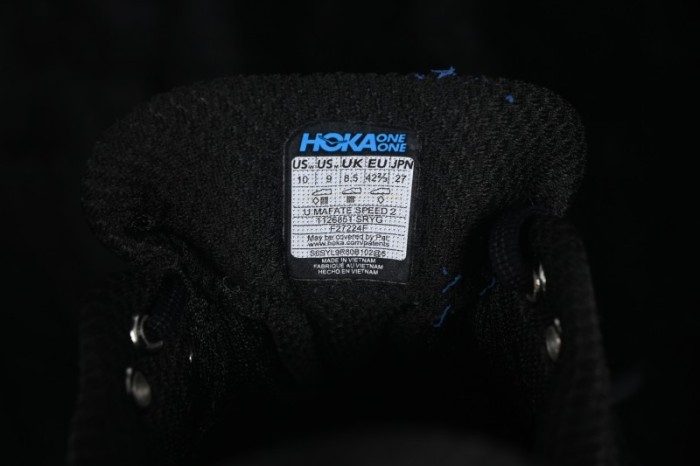 Hoka Mafate Speed 2 Trail Running Shoes with Lightweight Fresh Foam and Vibram Outsole - 1126851 BKSV
