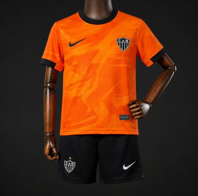 26/27 Kids  Atletico Mineiro Third Orange Jersey