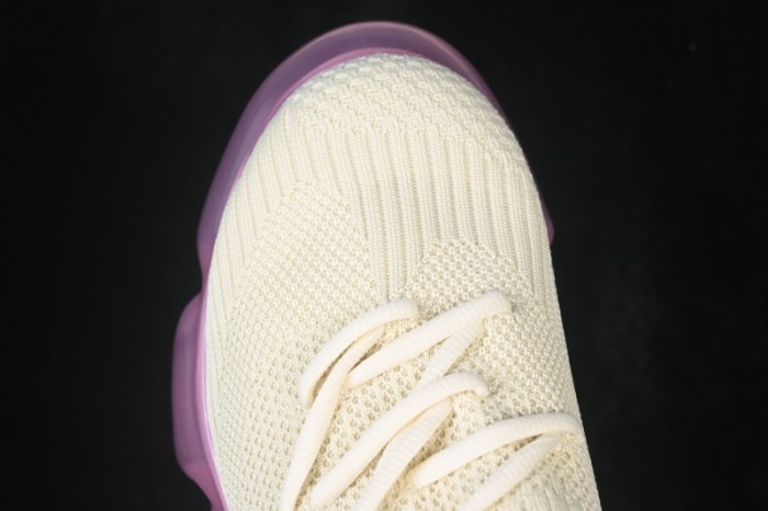 Grounds Moopie Fabric Round-Toe Bubble Platform Sneakers - CREAM