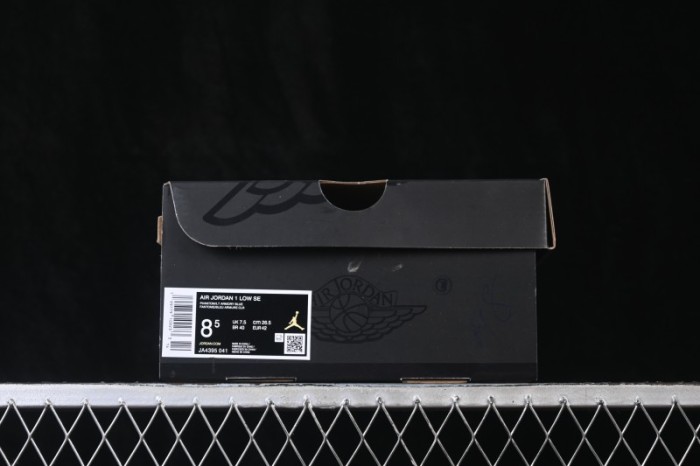 Nike Air Jordan 1 Low Black Denim Retro Basketball Shoes - JA4395-041