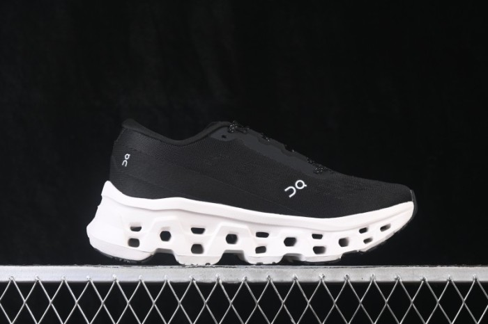 On Cloudmonster 3 Comfortable Anti-Slip Wear-Resistant Cushioned Running Shoes - 3MG10055668 Black White