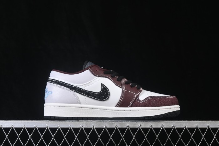 Air Jordan 1 Low OG Wine Red White Grey Low-Top Retro Cultural Basketball Shoes - IZ5846-101