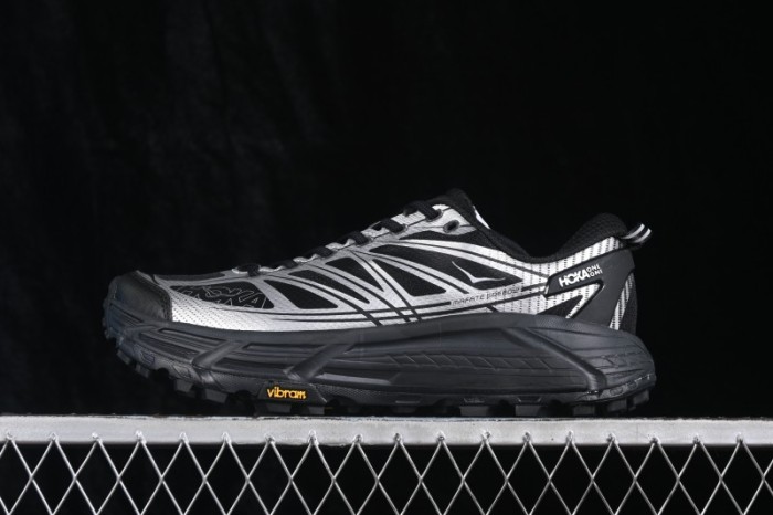 Hoka Mafate Speed 2 Trail Running Shoes with Lightweight Fresh Foam and Vibram Outsole - 1126851 BKSV