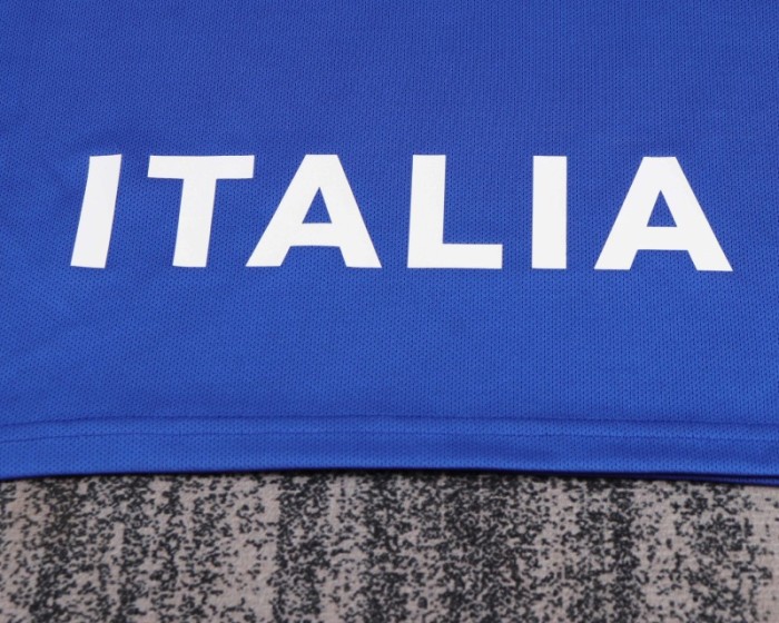 Retro Kids 1996 Italy Home Blue Jersey