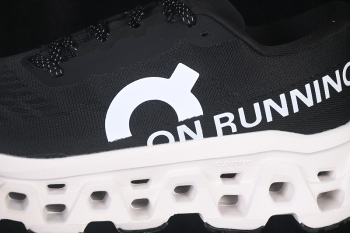 On Cloudmonster 3 Comfortable Anti-Slip Wear-Resistant Cushioned Running Shoes - 3MG10055668 Black White