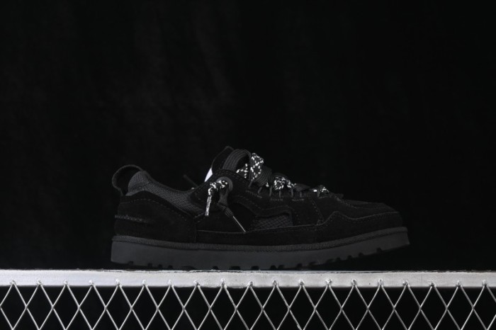UGG Minimel Low Profile Sneaker Twinface Sheepskin Water-Resistant Casual Shoes - 1175301 BLK