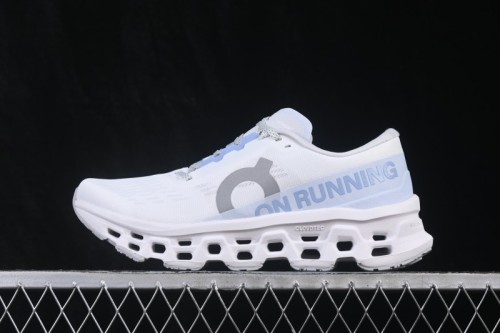 On Cloudmonster 3 Comfort Anti-Slip Wear-Resistant Cushioned Running Shoes - 3WG10030664 White Frost