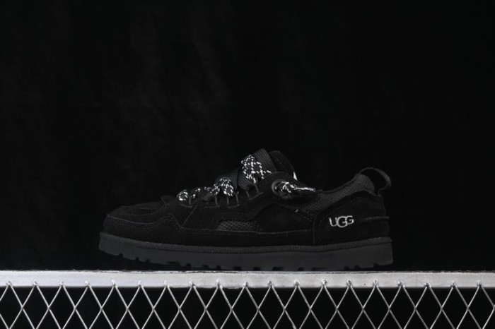 UGG Minimel Low Profile Sneaker Twinface Sheepskin Water-Resistant Casual Shoes - 1175301 BLK