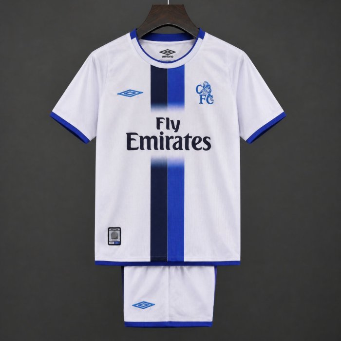 Retro Kids 03/05 Chelsea White Away Jersey