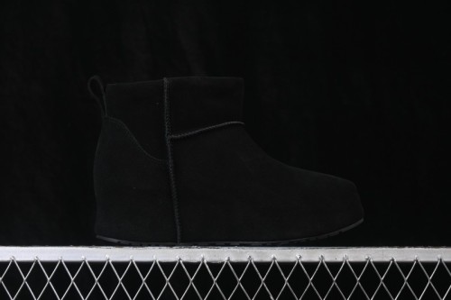 UGG Classic Novelty Twin Sole Hidden Wedge Winter Snow Boots - 1180412 BLK