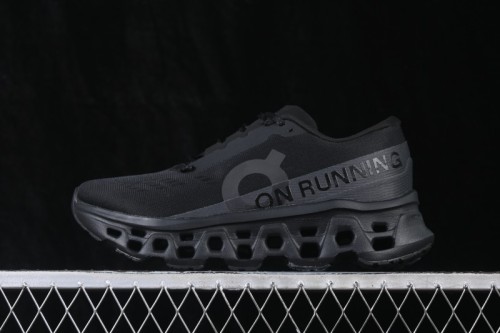 On Cloudmonster 3 Comfort Anti-Slip Wear-Resistant Cushioned Running Shoes - 3MG10051043 Black