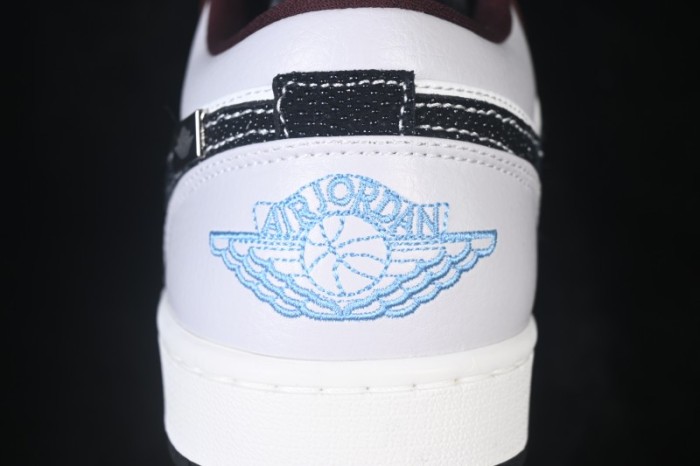 Air Jordan 1 Low OG Wine Red White Grey Low-Top Retro Cultural Basketball Shoes - IZ5846-101