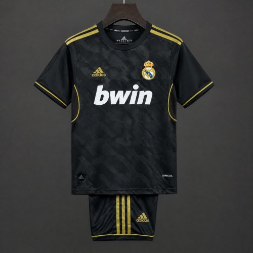 Retro Kids 11/12 Real Madrid Black Away Jersey