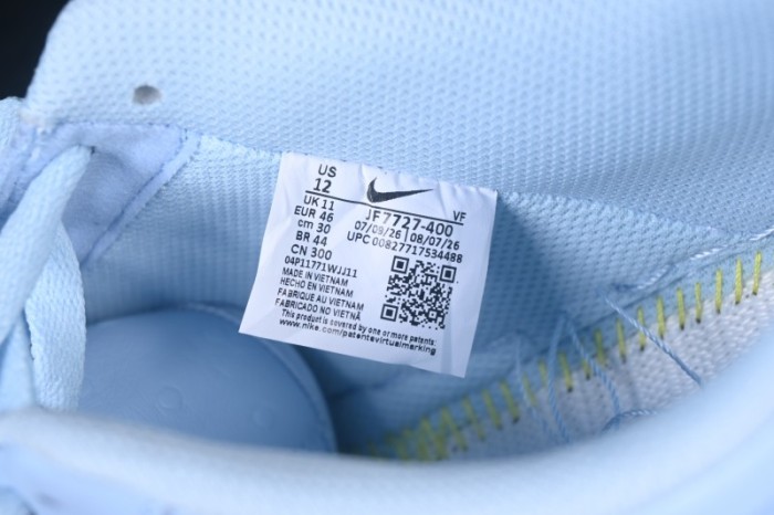Nike Air Force 1 Low Travis Scott Cactus Jack Ice Blue Ostrich Leather Sneakers - JF7727-400