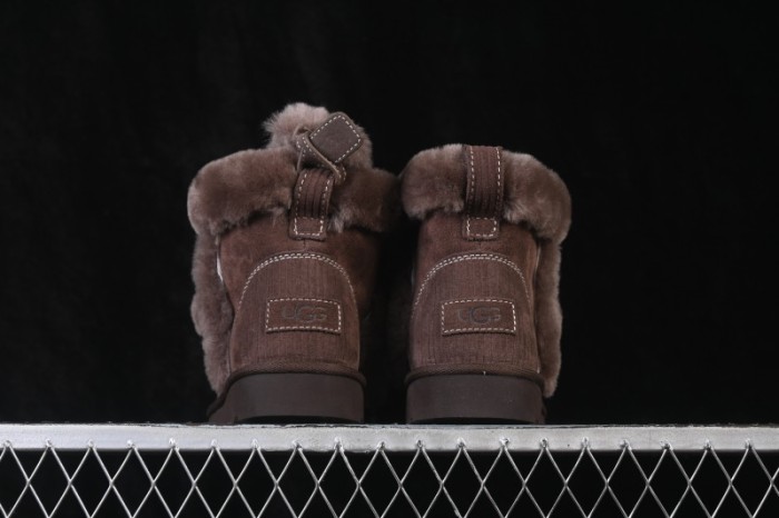 UGG Classic Novelty Cookie Suede Round Toe Slip-On Snow Boots - 1180434 BCDR
