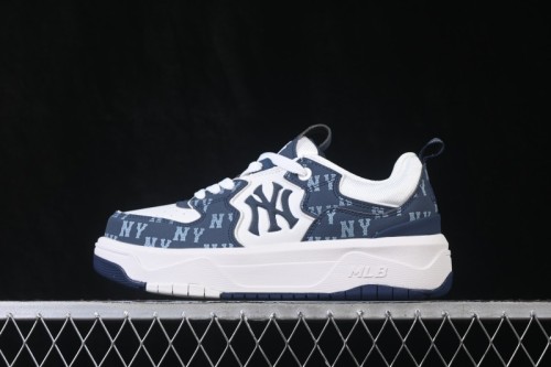 MLB Chunky Curve Liner New York Yankees Thick Sole Casual Running Shoes - 3ASXL206N50NYS