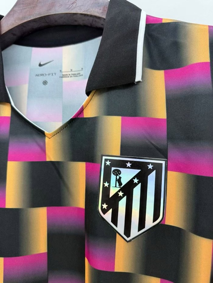 26/27 Atlético Madrid Special Edition Glitch Pattern Polo Jersey