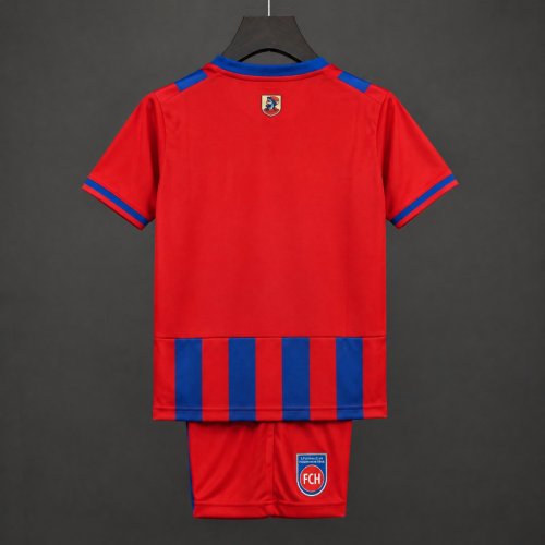 26/27 Kids Heidenheim Home Red Blue Jersey Kit