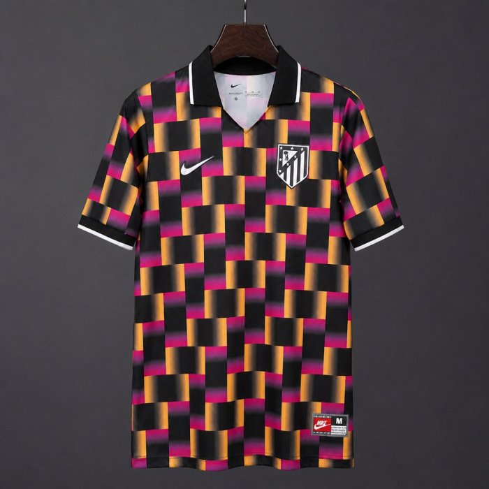 26/27 Atlético Madrid Special Edition Glitch Pattern Polo Jersey