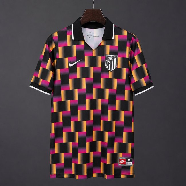 26/27 Atlético Madrid Special Edition Glitch Pattern Polo Jersey
