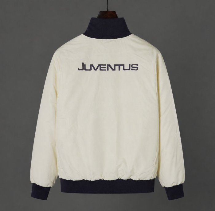 26/27 Juventus White Full Zipper Windbreaker