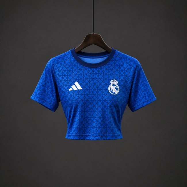 26/27 Real Madrid 125 Years Anniversary Pre-Match Women Crop Jersey
