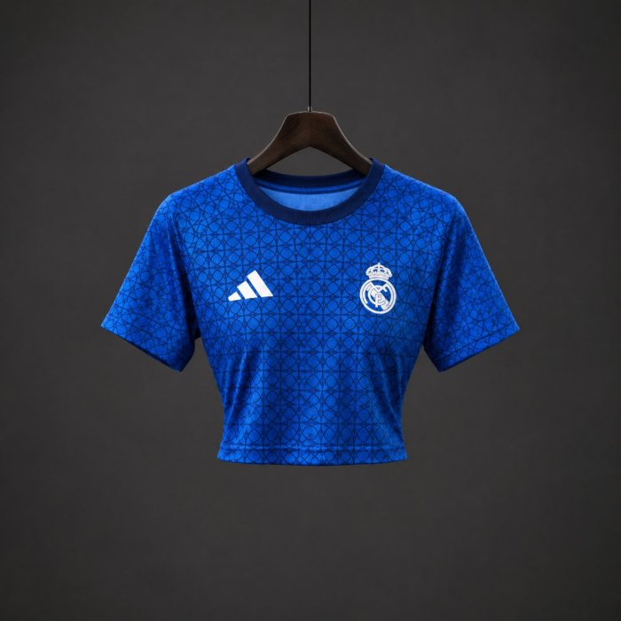 26/27 Real Madrid 125 Years Anniversary Pre-Match Women Crop Jersey