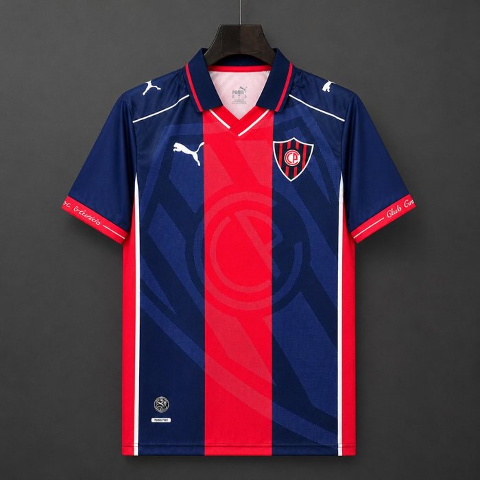 2026 Cerro Porteno 114th Years Anniversary Red Blue Jersey
