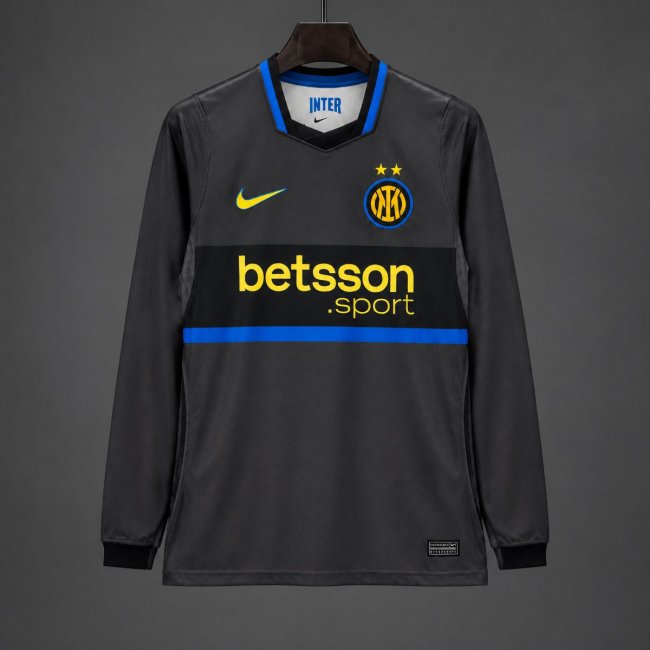 26/27 Inter Milan Third Long Sleeve Black Jersey