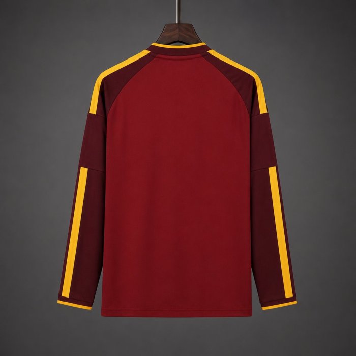 26/27 Roma Home Maroon Long Sleeve Jersey