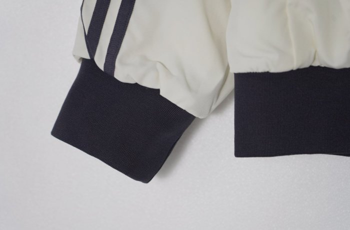 26/27 Juventus EQT Black White Full Zipper Windbreaker
