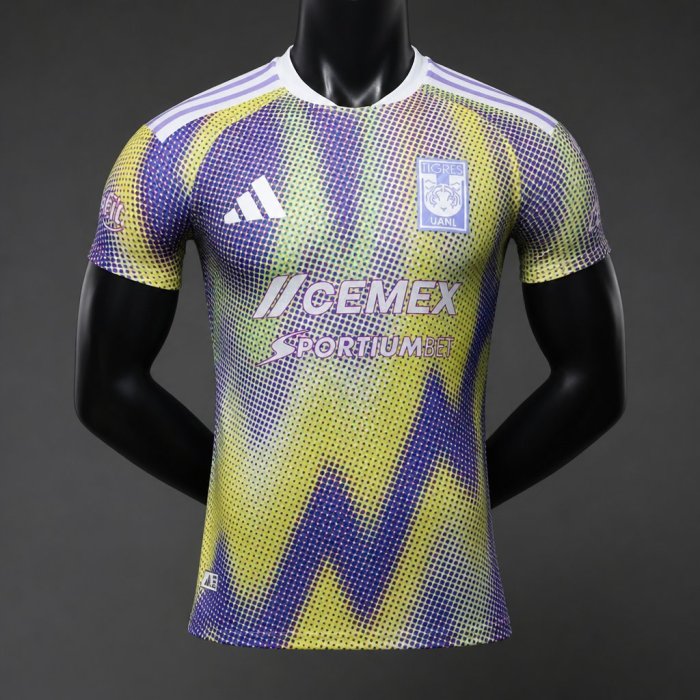 Player Version 26/27 Tigres UANL Away Yellow Purple Jersey
