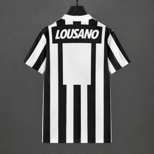 Retro 1994 Santos Away White Black Jersey