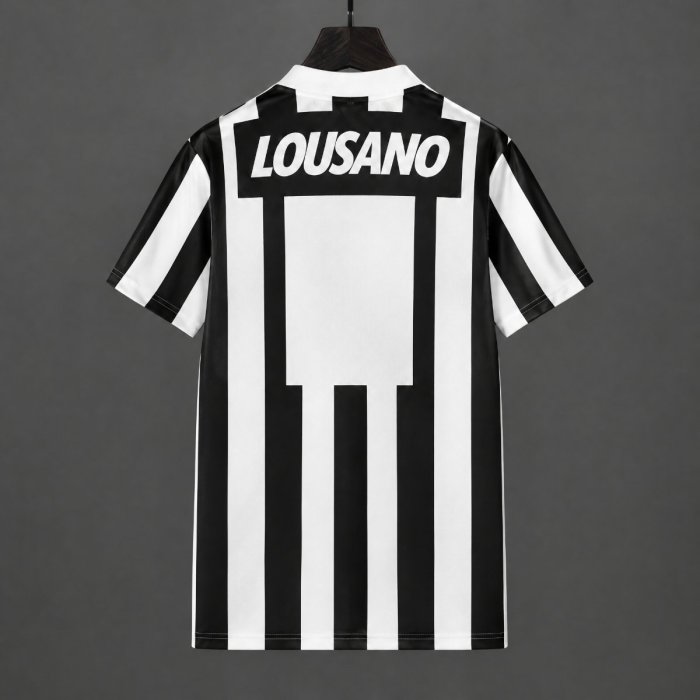 Retro 1994 Santos Away White Black Jersey