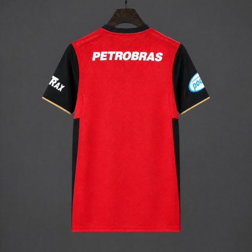 Retro 2008 Flamengo Third  Red Black Jersey
