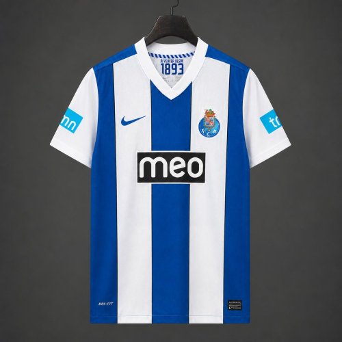 Retro 11/12 Porto Home Blue White Jersey
