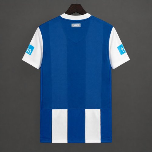 Retro 11/12 Porto Home Blue White Jersey