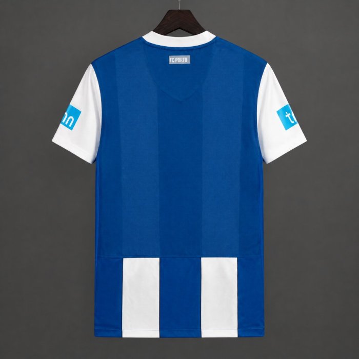 Retro 11/12 Porto Home Blue White Jersey