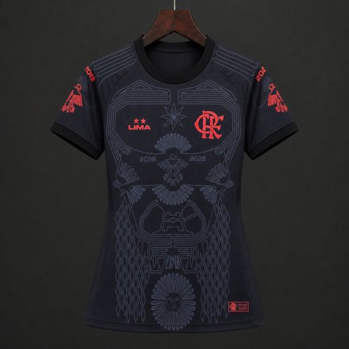 26/27 Women Flamengo Urubu de Lima Special Edition Black  Jersey