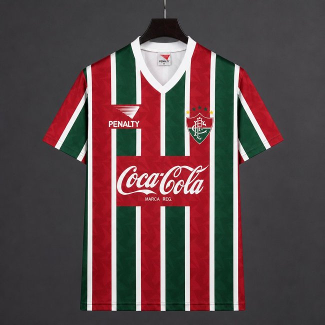 Retro 91/93 Fluminense Home Red Green Jersey