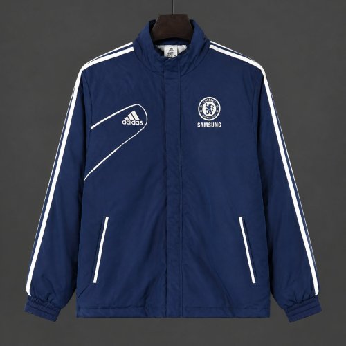 Retro 12/13 Chelsea Blue Full Zipper Windbreaker