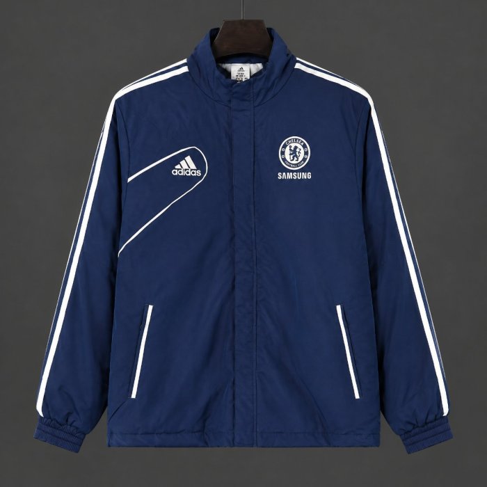 Retro 12/13 Chelsea Blue Full Zipper Windbreaker