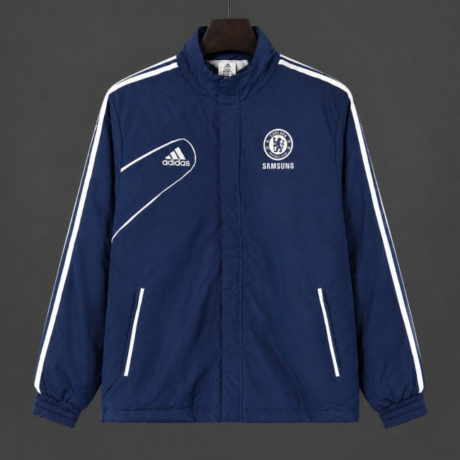 Retro 12/13 Chelsea Blue Full Zipper Windbreaker