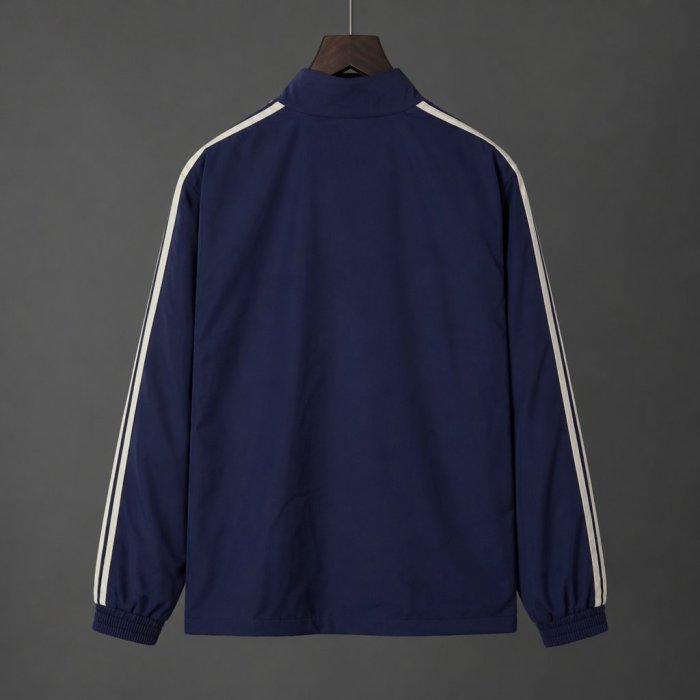 Retro 12/13 Chelsea Blue Full Zipper Windbreaker
