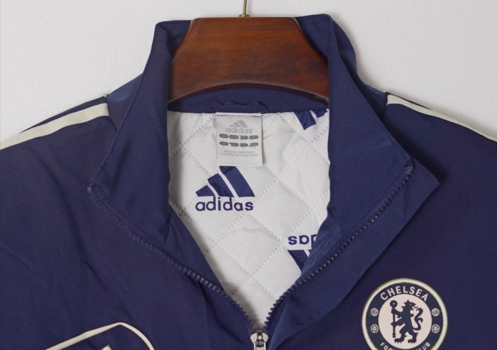 Retro 12/13 Chelsea Blue Full Zipper Windbreaker