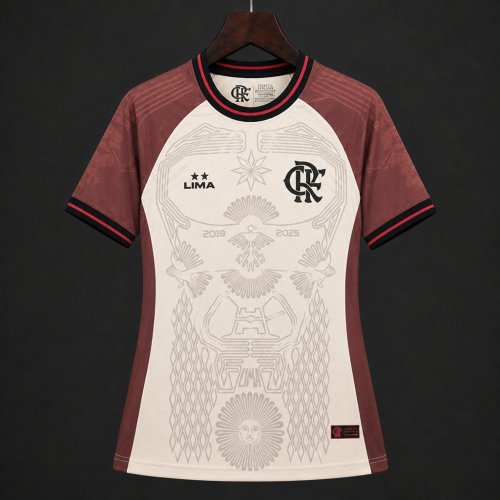 26/27 Women Flamengo Urubu de Lima Special Edition Brown  Jersey