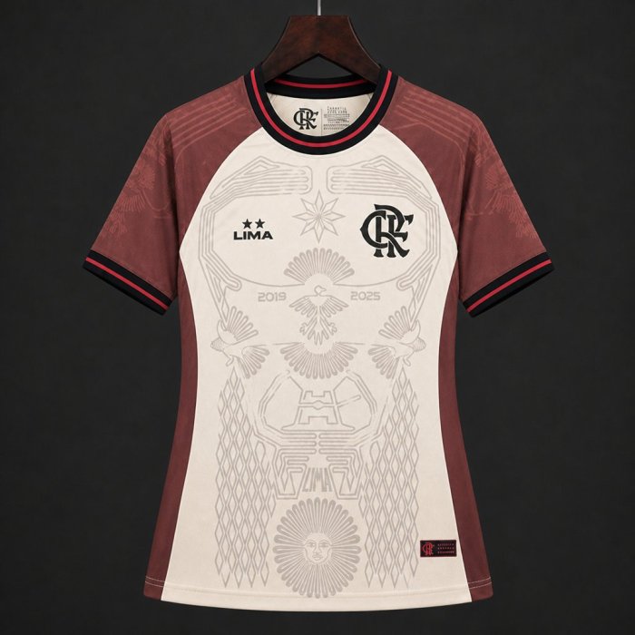 26/27 Women Flamengo Urubu de Lima Special Edition Brown  Jersey