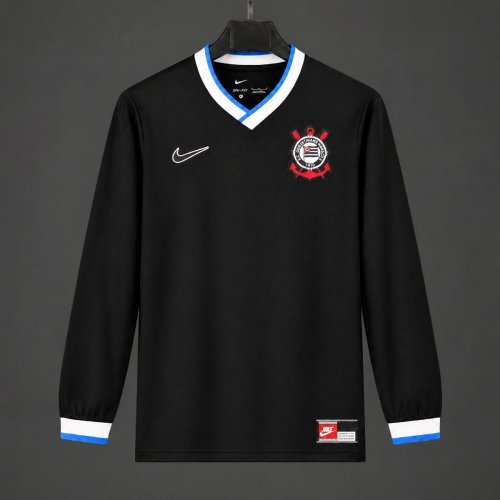 26/27  Corinthians Energy Third Black Long Sleeve  Jersey